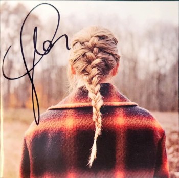 Taylor Swift Evermore Signed CD