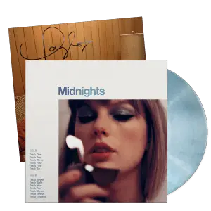 Midnights Moonstone Blue Edition Vinyl with Hand Signed Photo