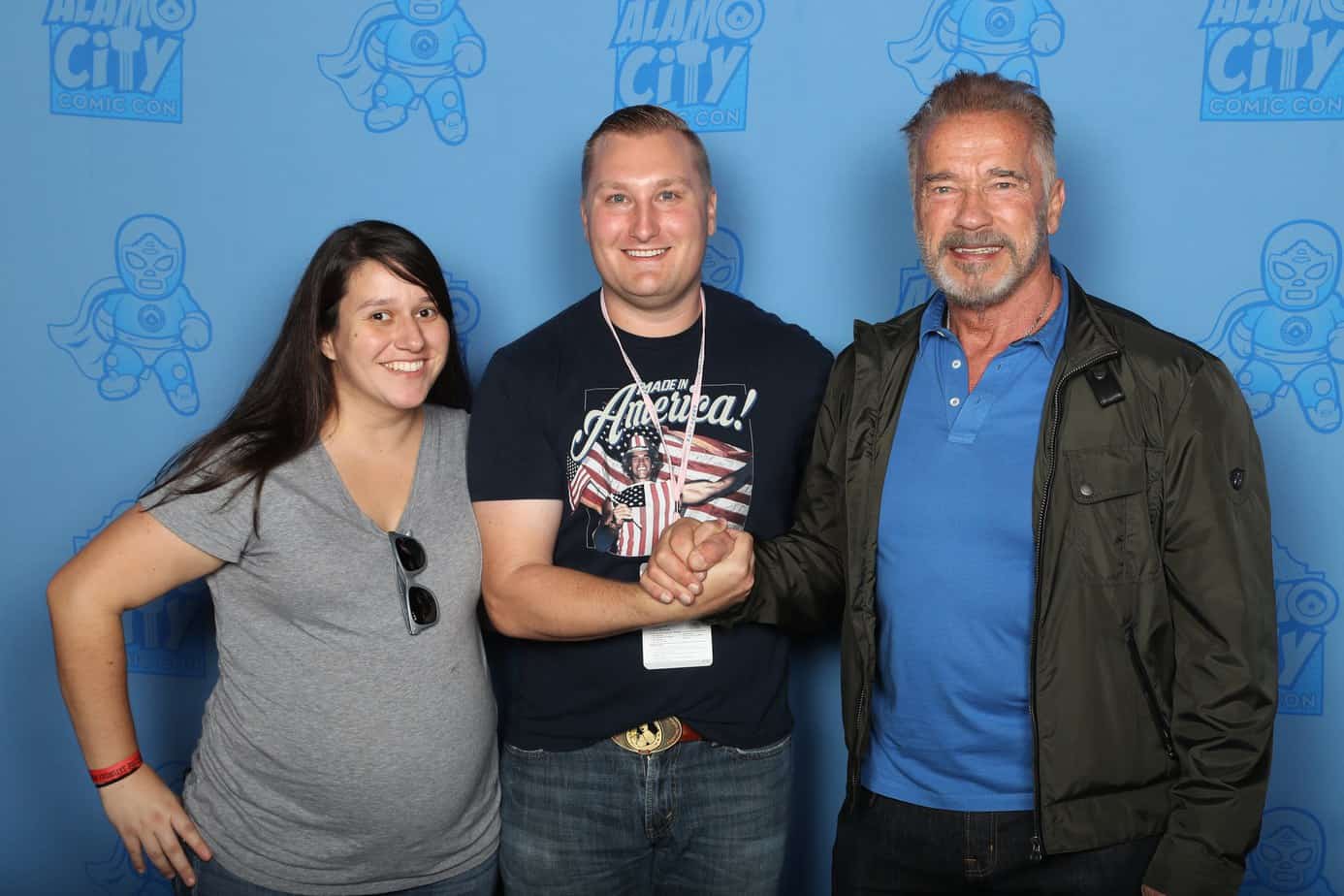 Photo op with Arnold Schwarzenegger