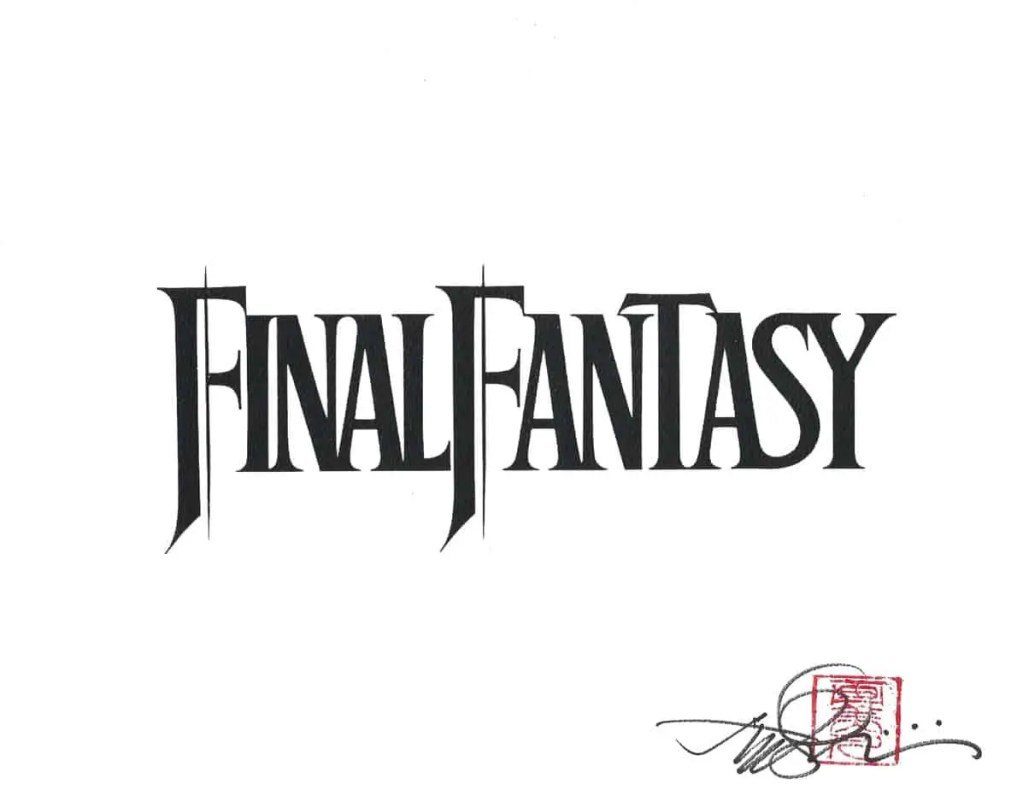 Final Fantasy print by Henry Cavill obtained TTM.