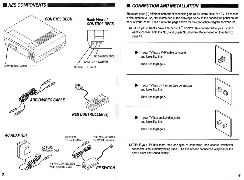 NES instruction manual by the illustrator/designer Lance Barr.