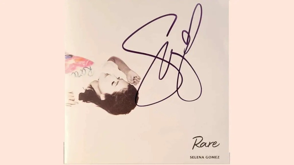 Selena Gomez Rare Signed Album Cover