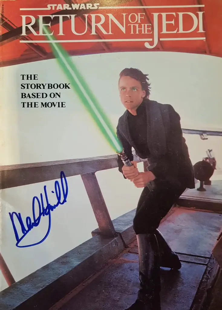 Signed photo by Star Wars actor Mark Hamill