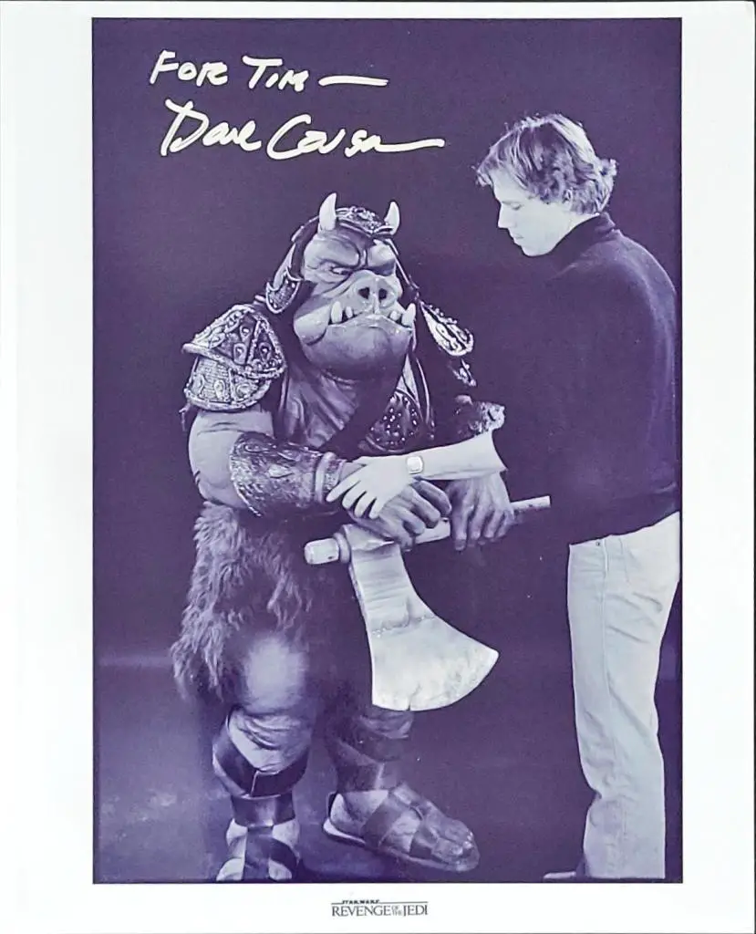 David Carson signed photo