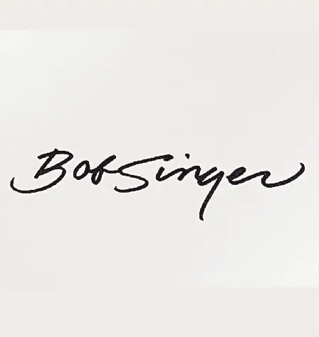 Bob Singer Signed Index card