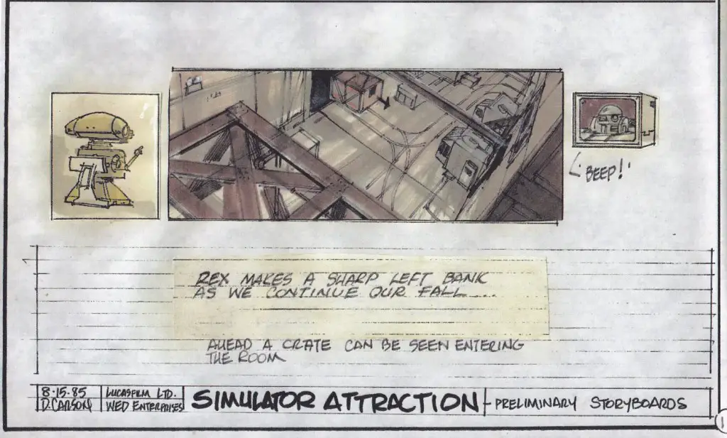 Dave Carson Star Tours Storyboard 3