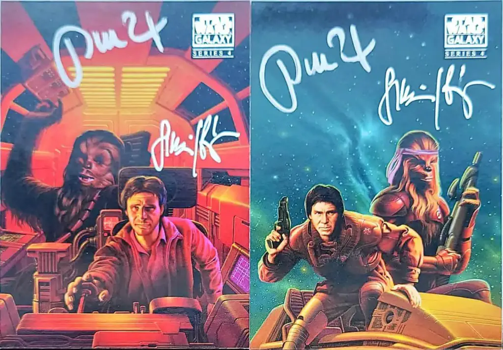 Autographs: Star Wars Galaxy cards signed by Zoltan Boros and Gabor Szikszai