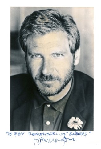 Roy Beck's Harrison Ford autograph via patriot games.