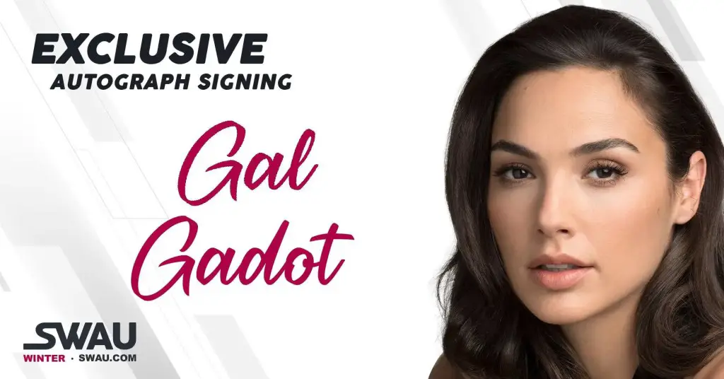 Gal Gadot autograph signing