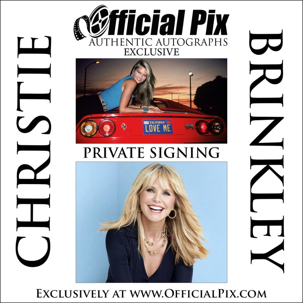 Christie Brinkley autograph signing