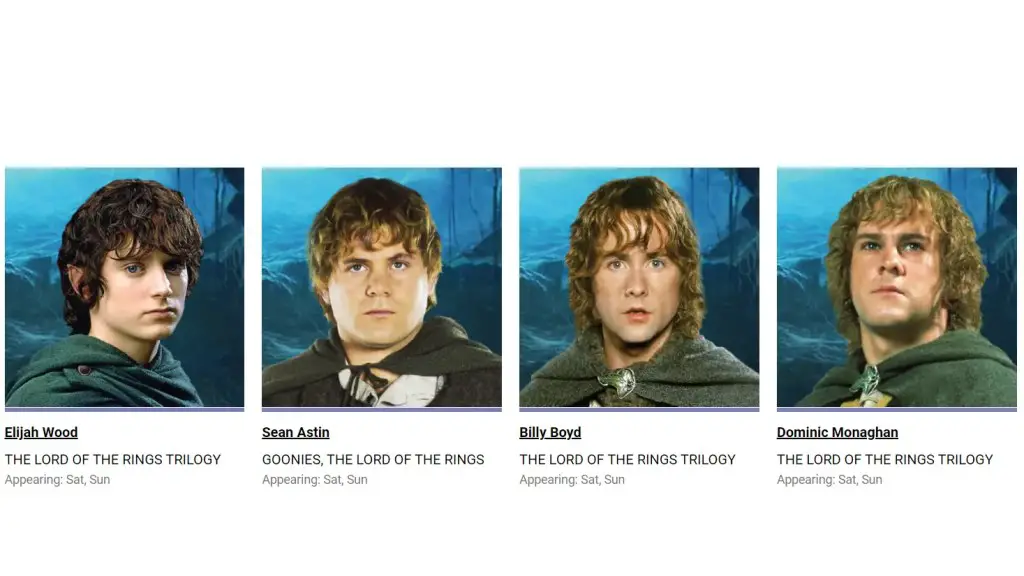 Hobbit Signing [Elijah Wood, Sean Astin, Billy Boyd, Dominic Monaghan]