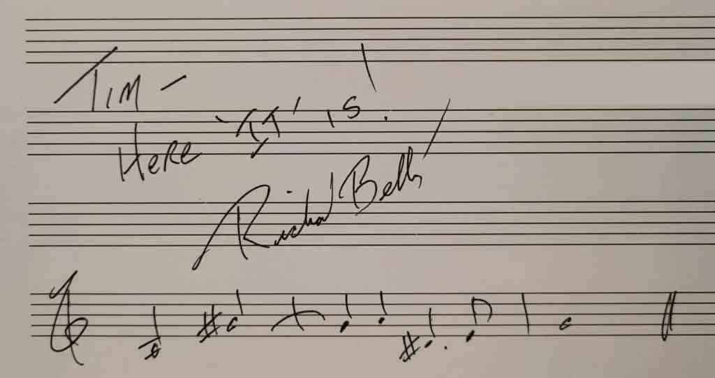 Richard Bellis Autograph - Star Tours composer
