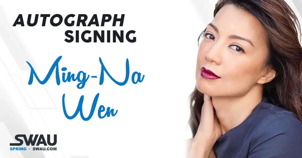 Ming-Na Wen autograph signing