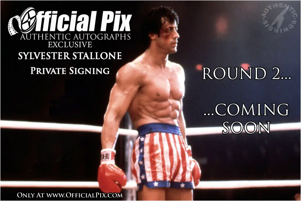 Sylvester Stallone autograph signing