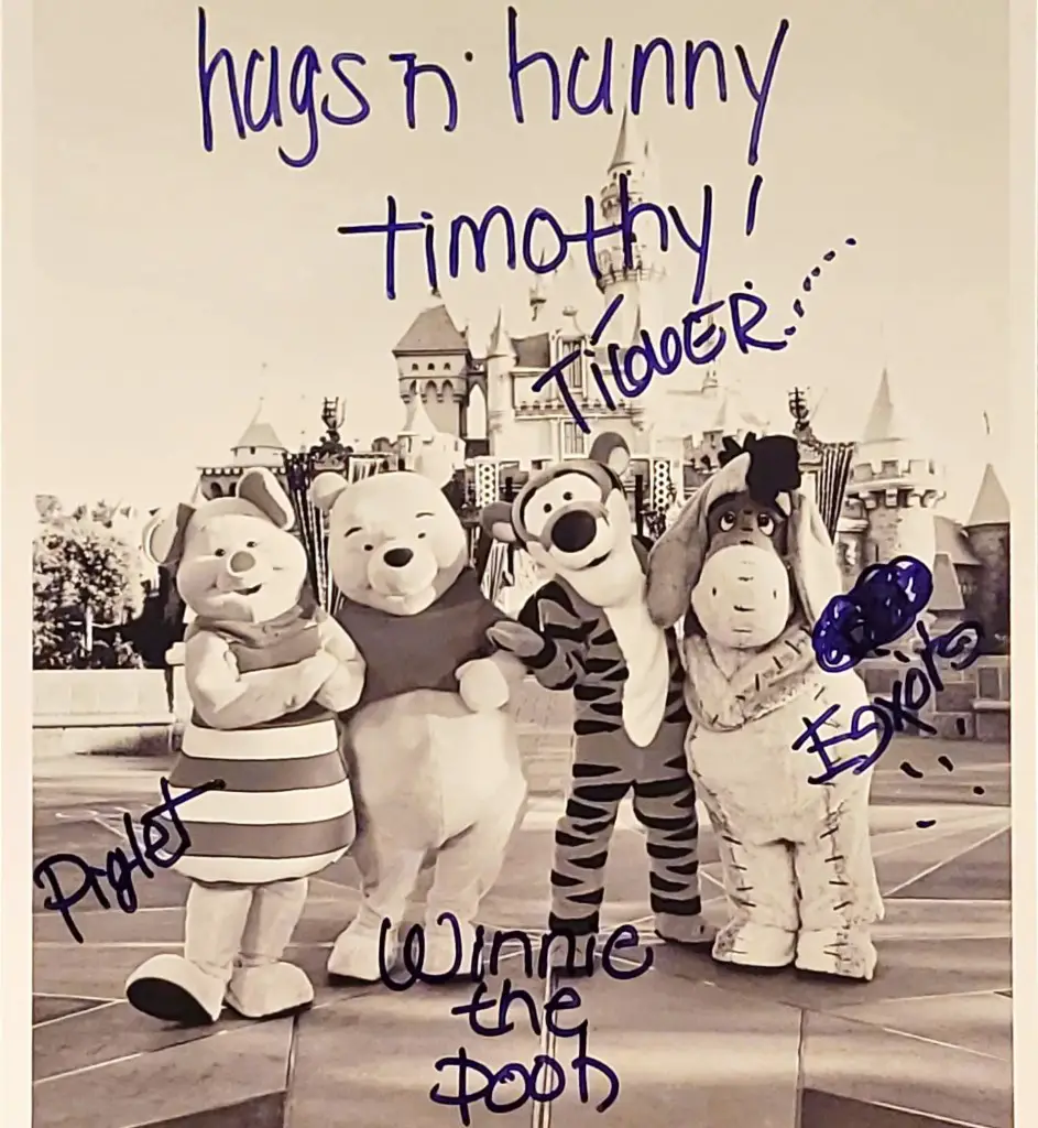 Disney Character Autographs