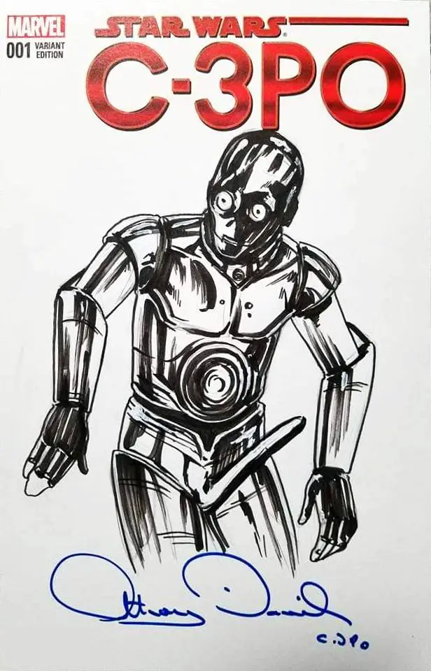 C-3PO Boner Sketch on Star Wars Comic (3)