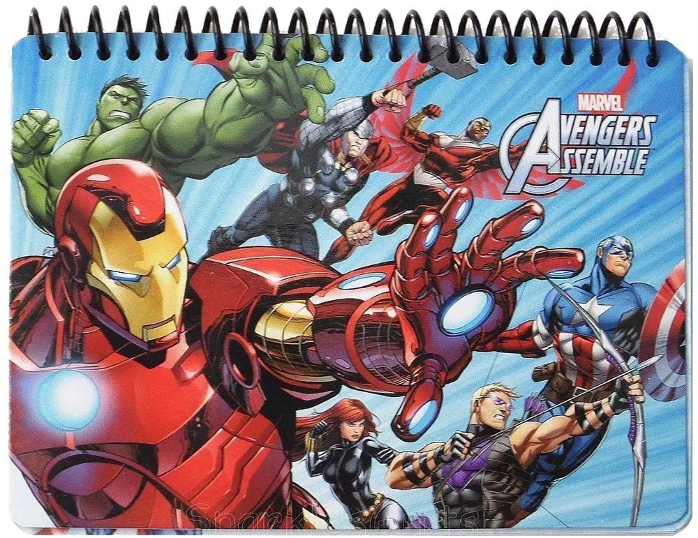 Disney autograph book featuring Marvel characters