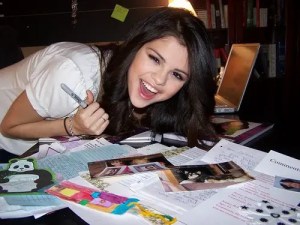 Selena Gomez Reading Fan Mail