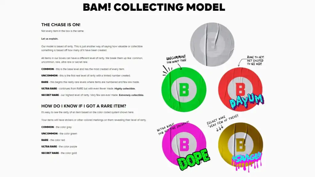 BAM! Collecting Model