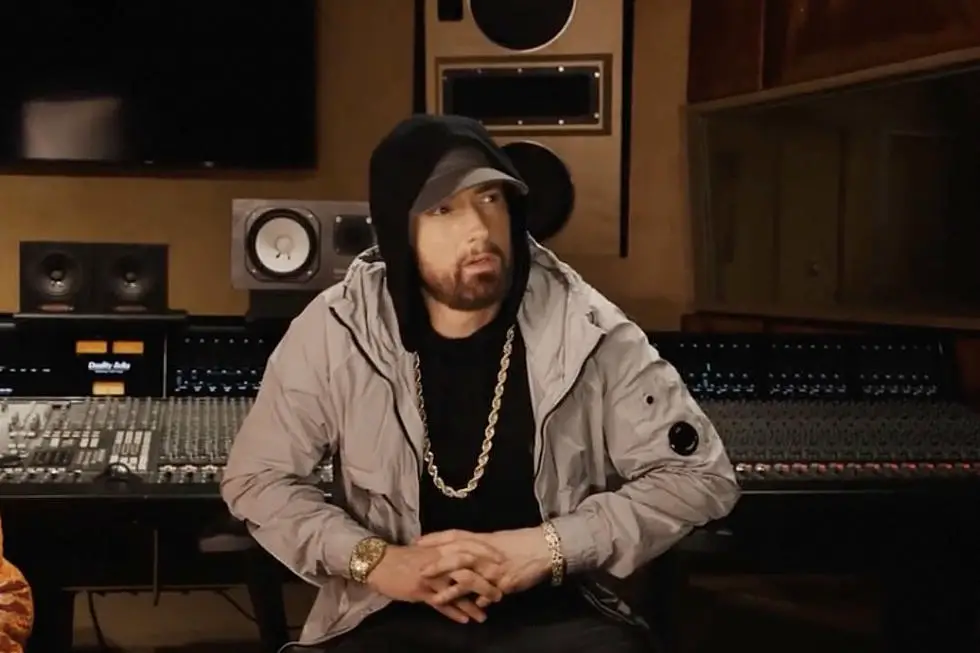 Eminem in the studio