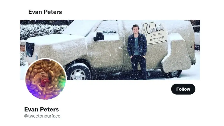 Evan Peters Twitter Profile