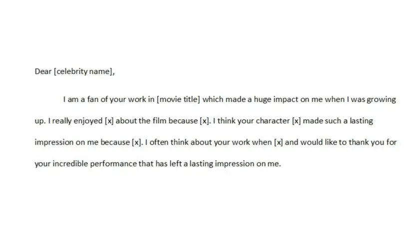 How To Write Fan Mail Example Template And Guide How To Write A Fan ...