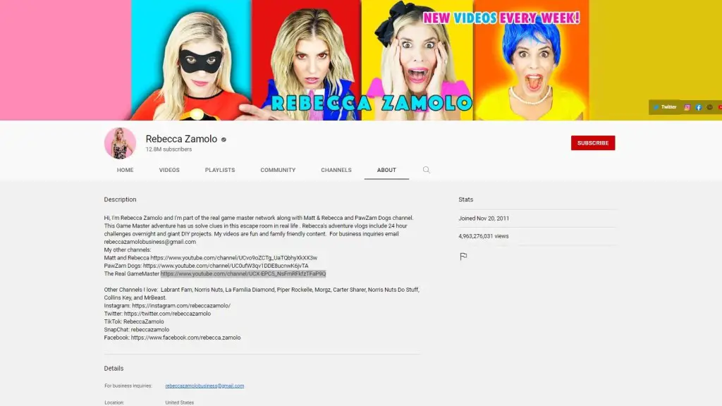 Rebecca Zamolo YouTube