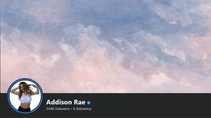 Addison Rae Facebook
