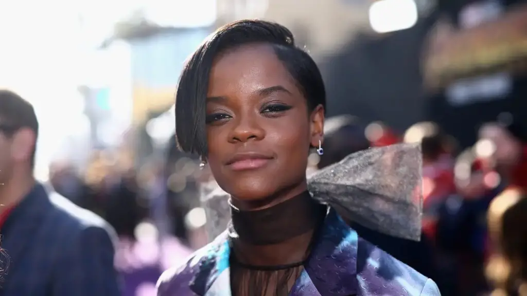 Letitia Wright at event for Avengers: Infinity War