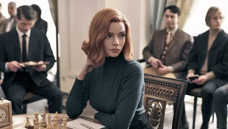 Still of Anya Taylor-Joy in The Queen's Gambit