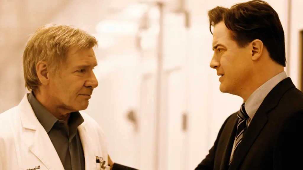 Still of Brendan Fraser and Harrison Ford in Extraordinary Measures