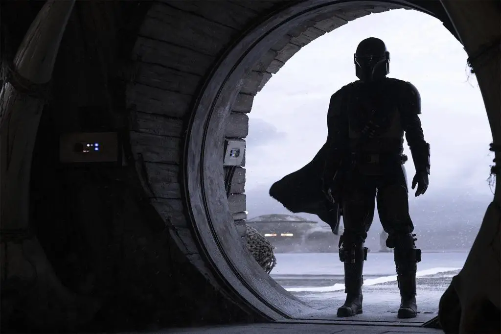 Still of Pedro Pascal and Brendan Wayne in The Mandalorian and Chapter 1: The Mandalorian