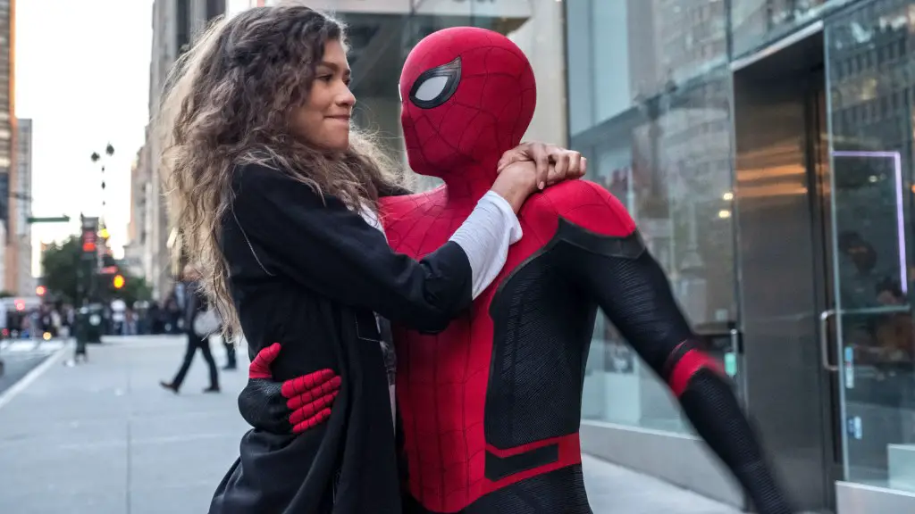 Still of Zendaya and Tom Holland in Spider-Man: Far from Home