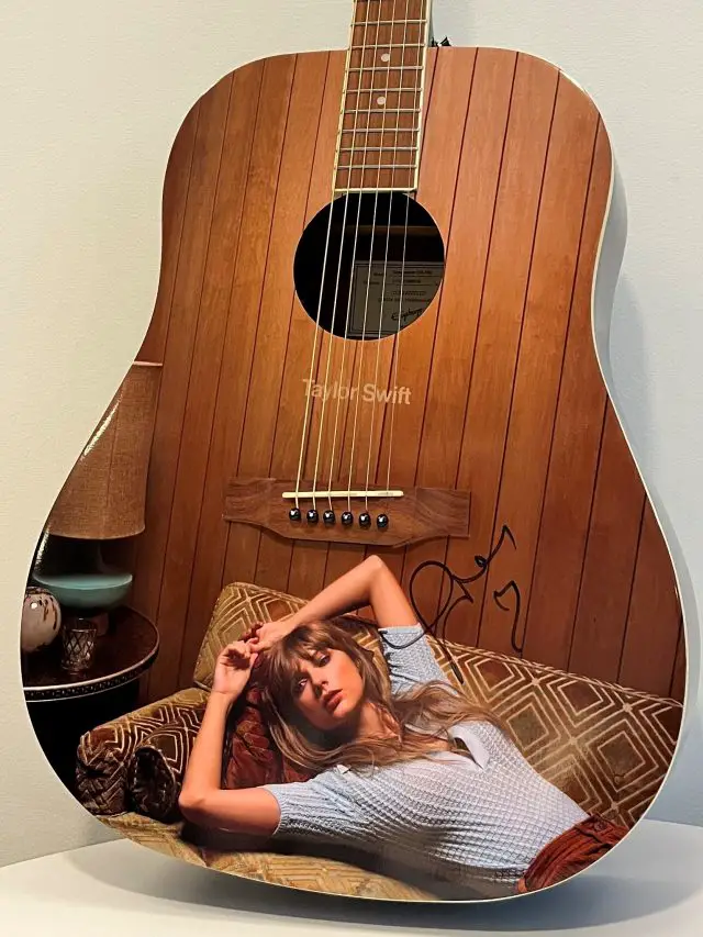 Taylor Swift Signed Guitar 1