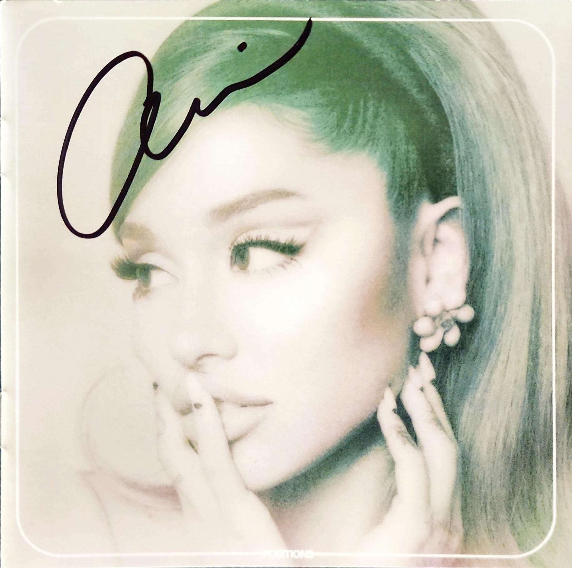 Ariana Grande Signed CD - “Positions” -Framed 10x16 – All In Autographs
