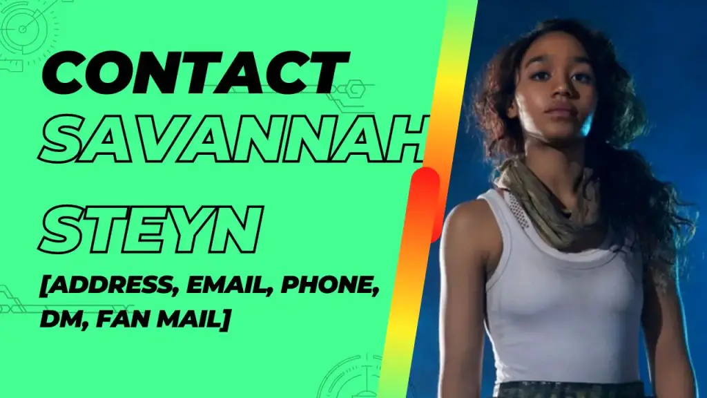 Contact Savannah Steyn
