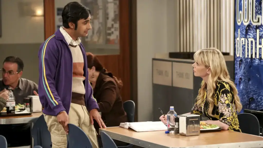 Still of Riki Lindhome and Kunal Nayyar in The Big Bang Theory and The Proposal Proposal