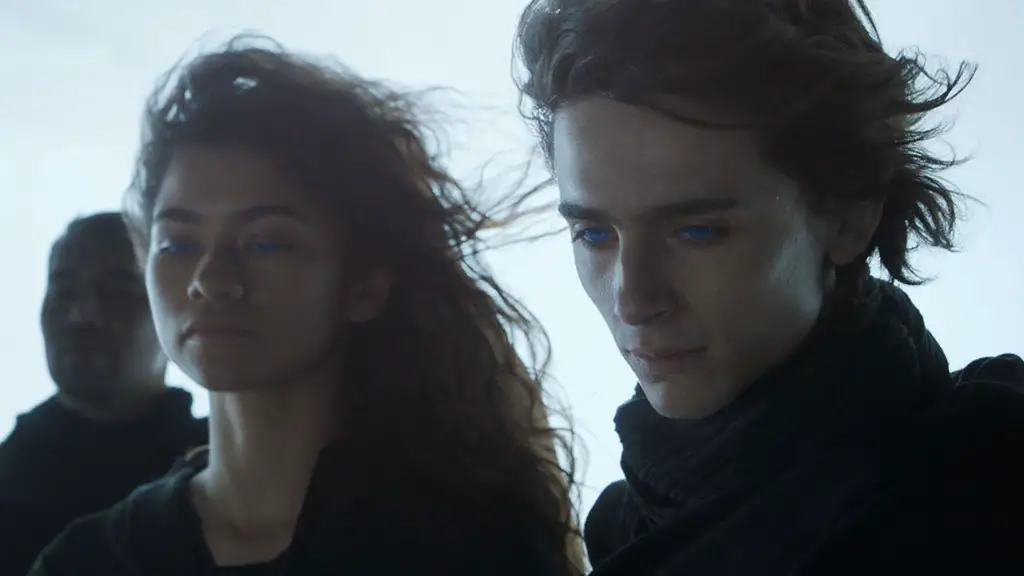 Still of Timothée Chalamet and Zendaya in Dune