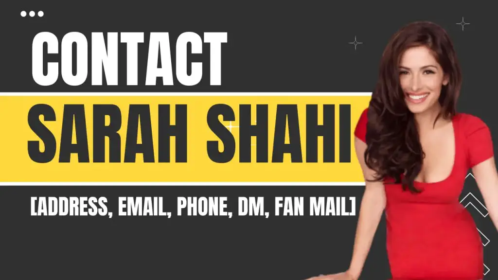 Contact Sarah Shahi