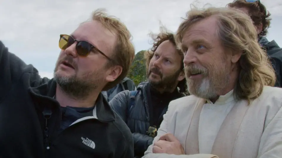 Rian Johnson and Mark Hamill in The Director and the Jedi