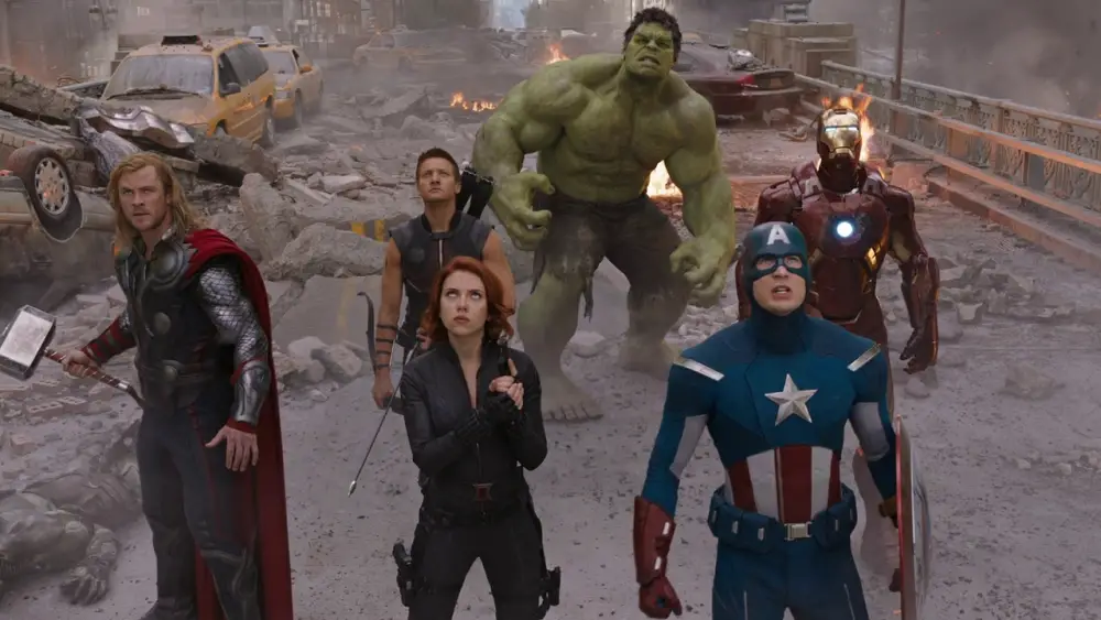 Still of Jeremy Renner, Robert Downey Jr., Chris Evans, Scarlett Johansson, Mark Ruffalo and Chris Hemsworth in The Avengers
link iconImage link