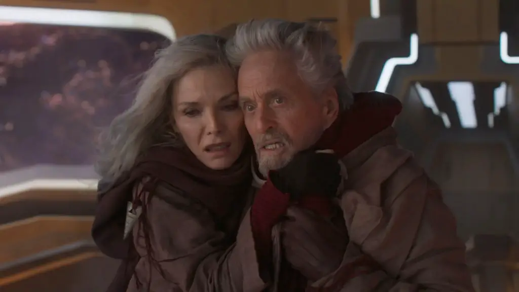Still of Michelle Pfeiffer and Michael Douglas in Ant-Man and the Wasp: Quantumania