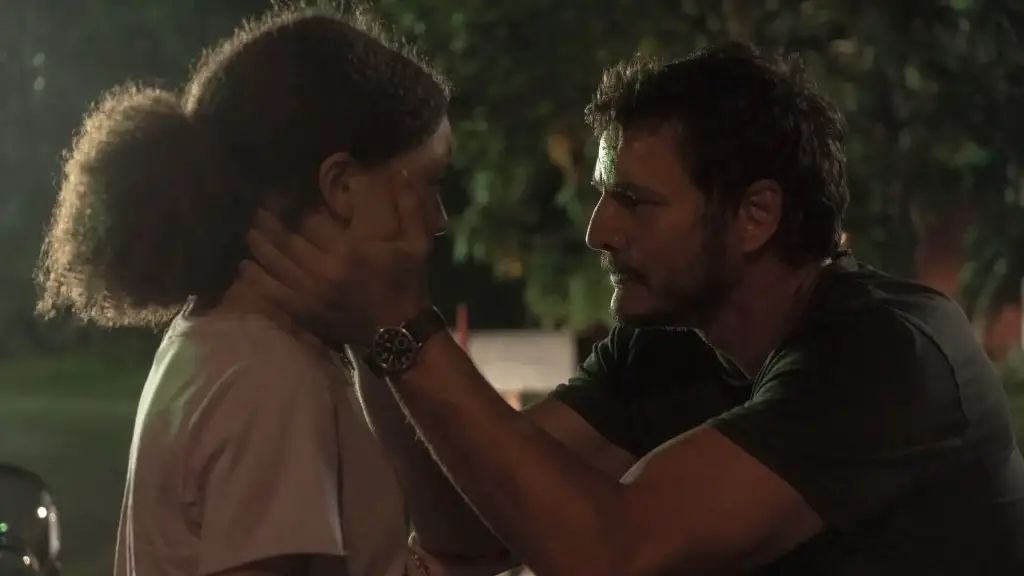 Still of Nico Parker and Pedro Pascal in The Last of Us and When You're Lost in the Darkness