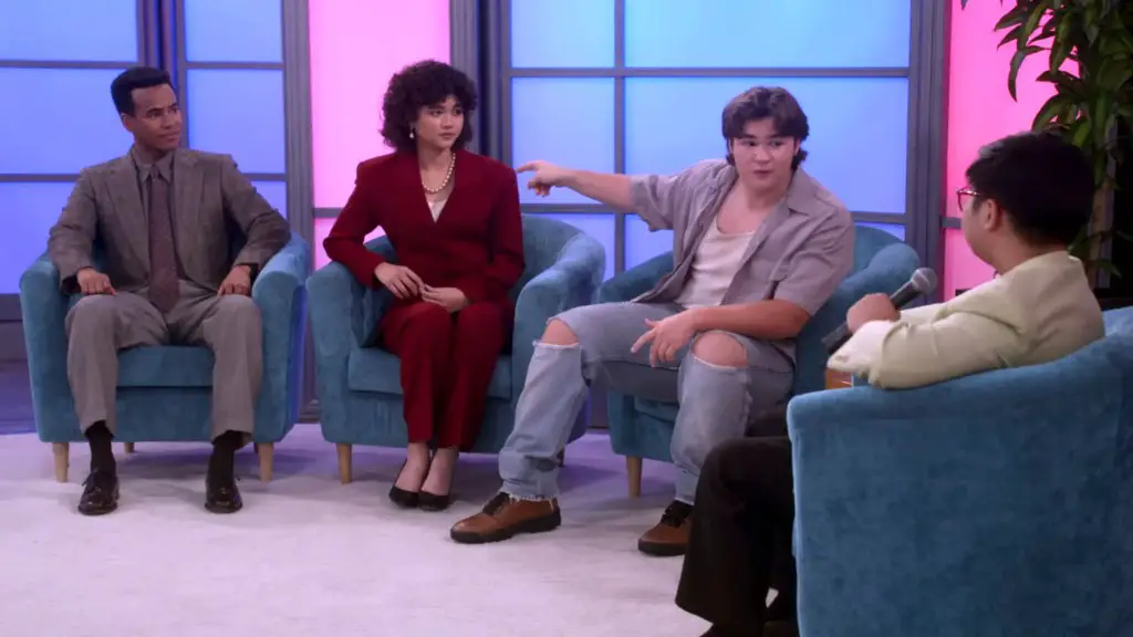 Still of Sam Morelos, Maxwell Acee Donovan, Indar Smith and Reyn Doi in That '90s Show and Boyfriend Day One