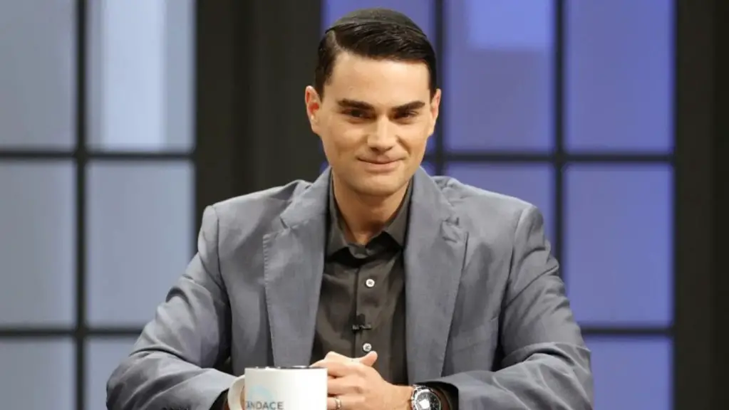 Ben Shapiro is seen on the set of "Candace" on 28 April 2021 in Nashville, Tennessee (AFP)