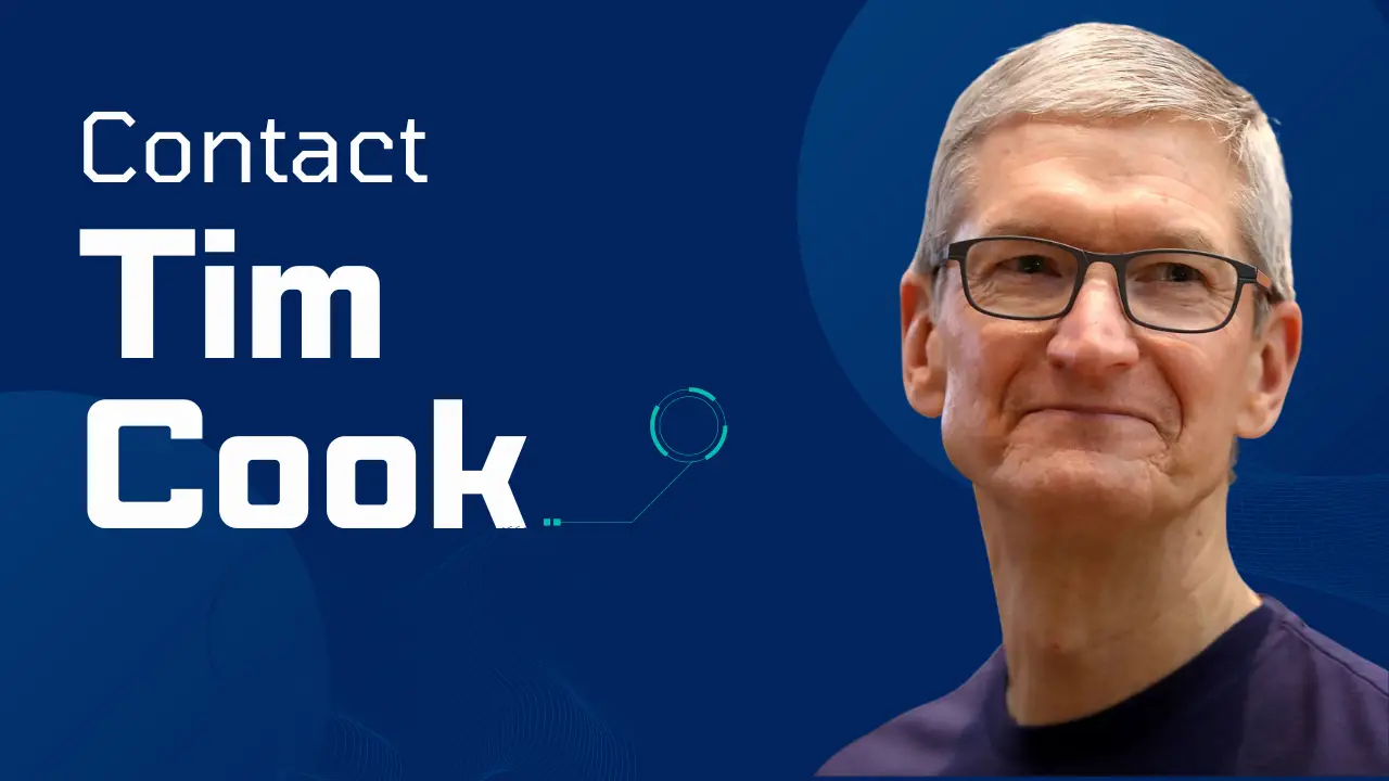 Contact Tim Cook [Address, Email, Phone, DM]