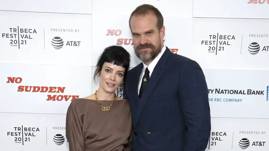 Lily Allen and David Harbour at event for No Sudden Move