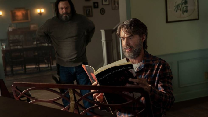 Murray Bartlett and Nick Offerman in The Last of Us