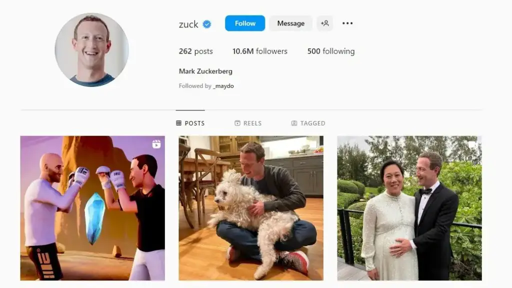 Zuck Instagram