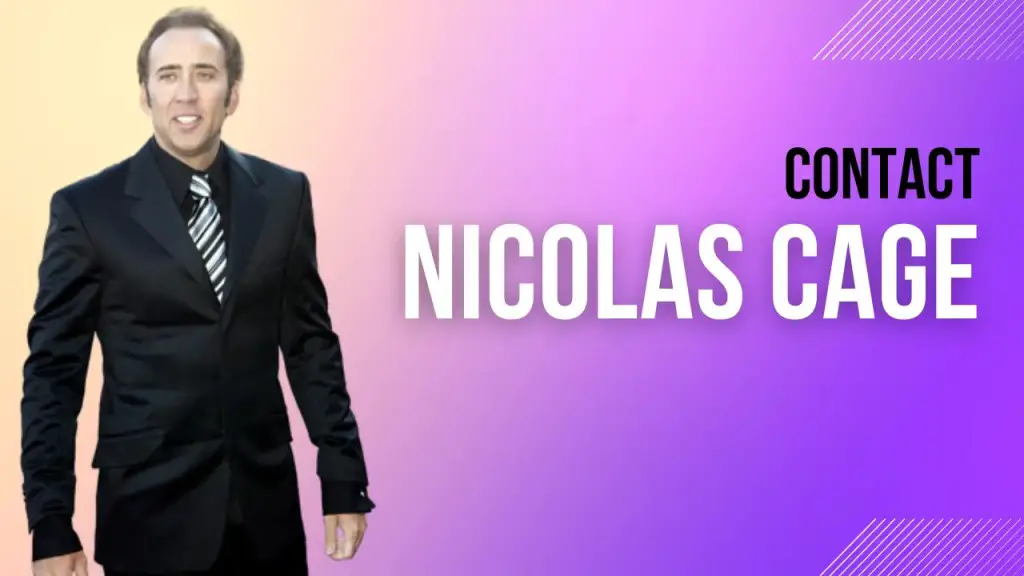 Contact Nicolas Cage